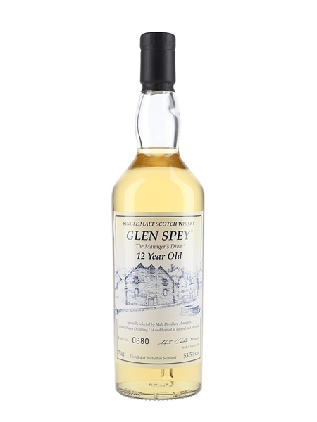 Glen Spey 12 Year Old Bottled 2008 - The Manager's Dram 70cl / 53.5%