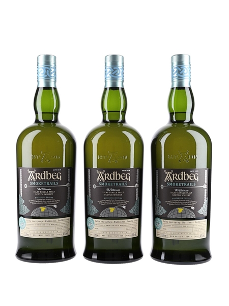 Ardbeg Smoketrails Manzanilla Cask Bottled 2022 - Travel Exclusive 3 x 100cl / 46%