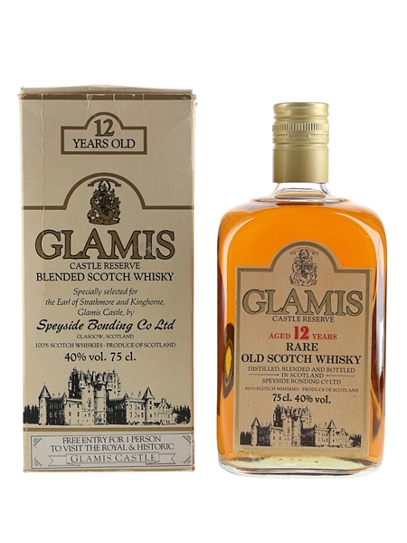 Glamis Castle Reserve 12 Year Old Bottled 1980s 75cl / 40%