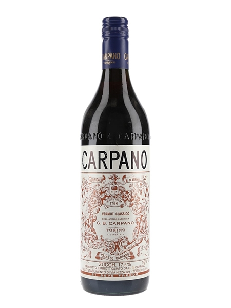 Carpano Vermuth Classico Bottled 1980s 100cl / 16.3%