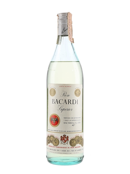 Bacardi Superior Bottled 1970s-1980s - Spain 75cl / 40%