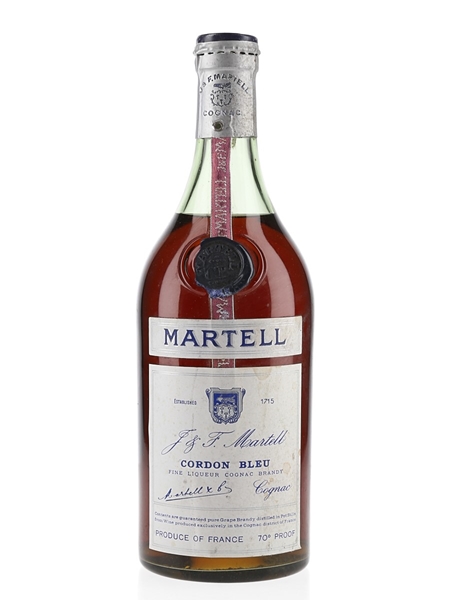 Martell Cordon Bleu Spring Cap Bottled 1950s 70cl / 40%