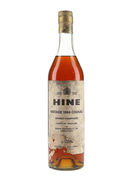 Hine 1964 Landed 1967, Bottled 1988 - Mayor Sworder 70cl / 40%