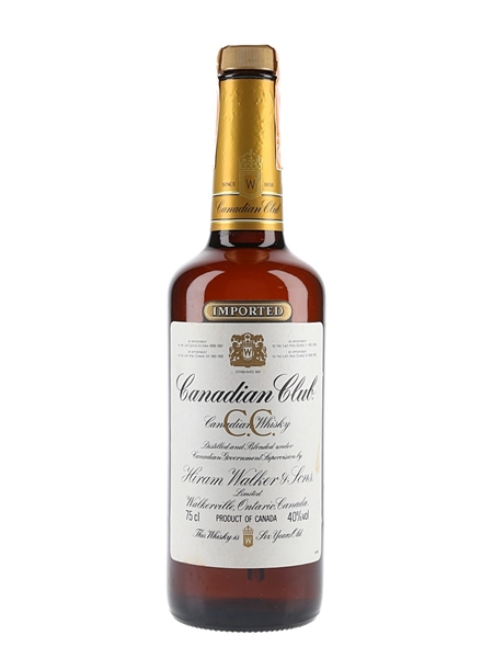 Canadian Club 6 Year Old Bottled 1980s 75cl / 40%