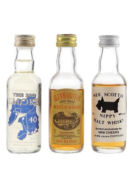 Glenmoriston, Wee Scottie & The Big Smoke Bottled 1980s-1990s 3 x 5cl / 40%