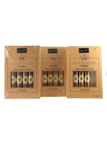 Baron Daguet Cognac Vieux Grande Reserve Cigar Set  11 x 12cl / 40%