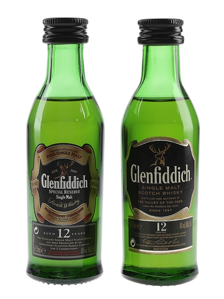 Glenfiddich 12 Year Old & Special Reserve 12 Year Old  2 x 5cl / 40%