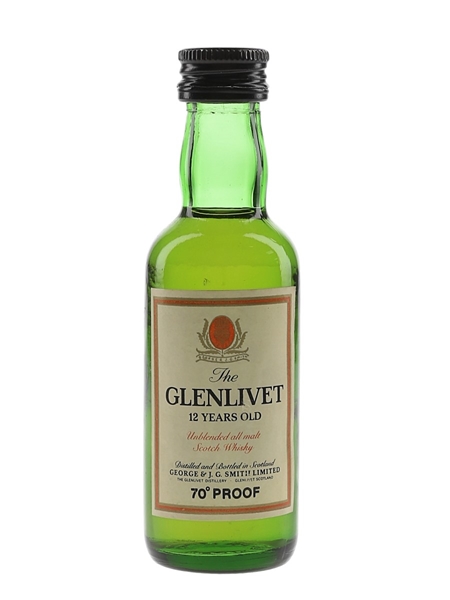 Glenlivet 12 Year Old Bottled 1970s 5cl / 40%