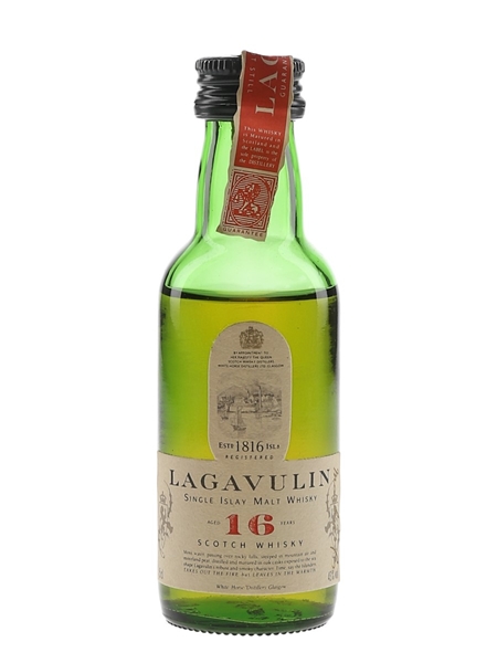 Lagavulin 16 Year Old Bottled 1980s-1990s - White Horse Distillers 5cl / 43%