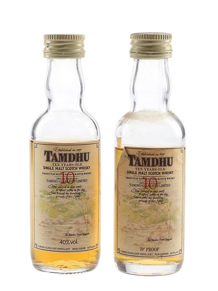 Tamdhu 10 Year Old Bottled 1970s & 1980s 2 x 5cl / 40%