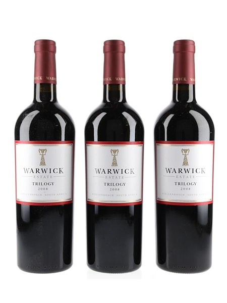 Warwick Estate Trilogy 2008 Stellenbosch 3 x 75cl / 14.5%