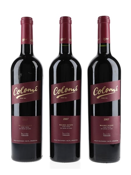 Colome Malbec Estate 2007 Calchaqui Valley - Salta 3 x 75cl / 14.5%