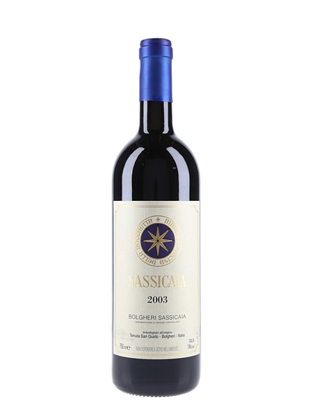 Bolgheri Sassicaia 2003  75cl / 14%