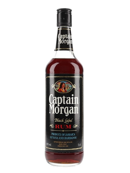 Captain Morgan Black Label Rum Bottled 1980s 75cl / 40%