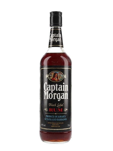 Captain Morgan Black Label Rum Bottled 1980s 75cl / 40%