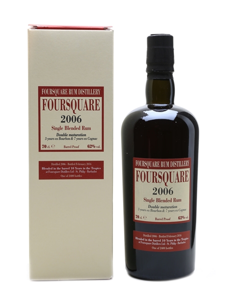 Foursquare 2006 Single Blended Rum 10 Year Old - Velier 70cl / 62%