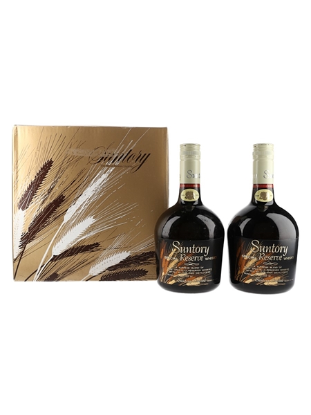 Suntory Special Reserve Gift Set Bottled 1980s 2 x 76cl / 43%