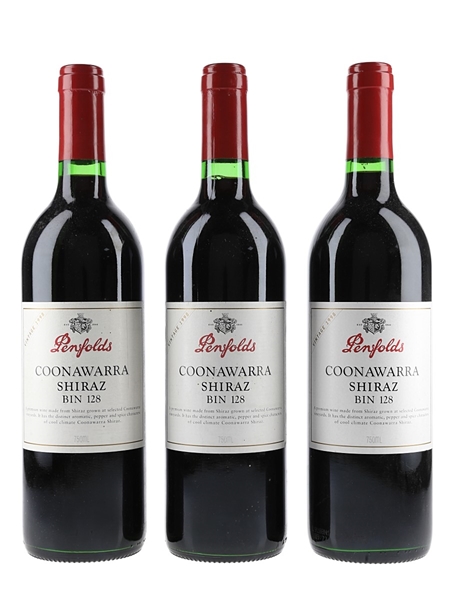 Penfolds Coonawarra Bin 128 Shiraz 1998  3 x 75cl / 13.5%