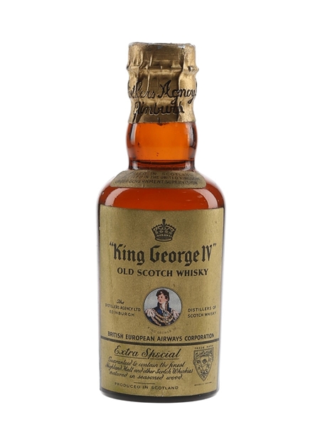 King George IV Spring Cap Bottled 1950s 5cl / 40%