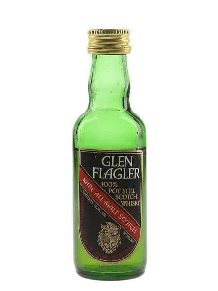 Glen Flagler Rare All Malt Scotch Bottled 1970s 4.7cl / 40%