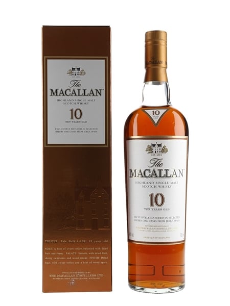 Macallan 10 Year Old Sherry Oak 70cl / 40%