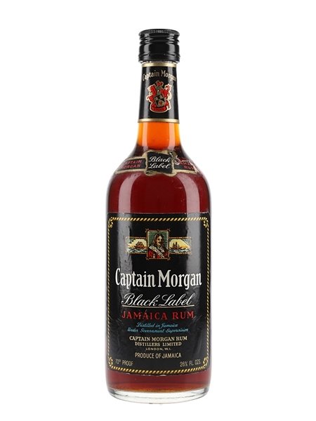 Captain Morgan Black Label Rum Bottled 1970s 75.7cl / 40%