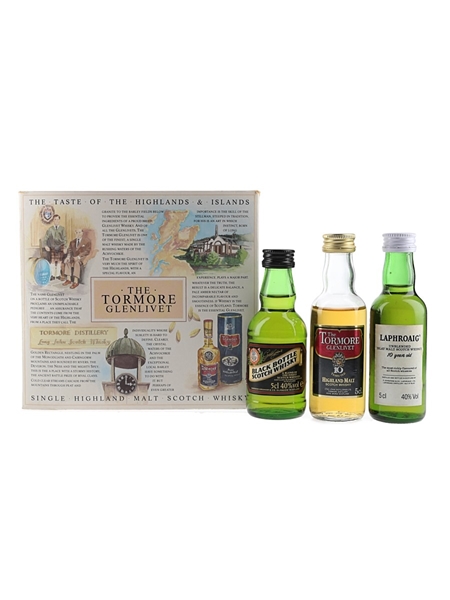 The Taste Of The Highlands & Islands Gift Set Bottled 1980s 3 x 5cl / 40%