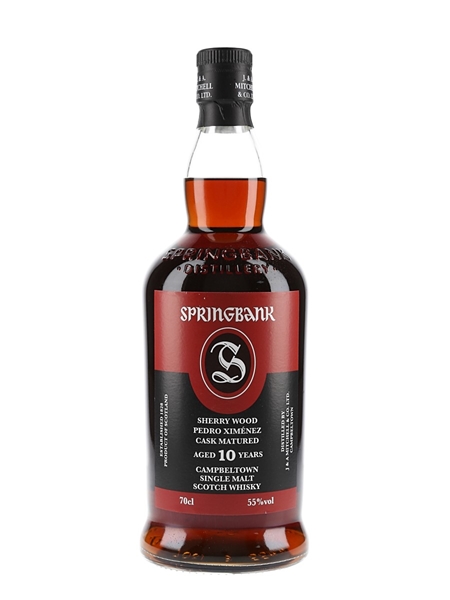 Springbank 10 Year Old Pedro Ximenez Cask Matured Bottled 2022 70cl / 55%