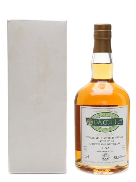 Springbank 1992 Da Mhile The World's First Organic Single Malt Whisky 70cl / 58.6%