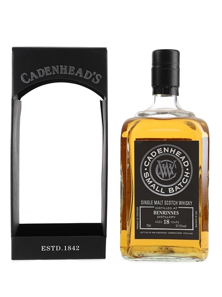 Benrinnes 2000 18 Year Old Bottled 2018 - Cadenhead's 70cl / 57.5%