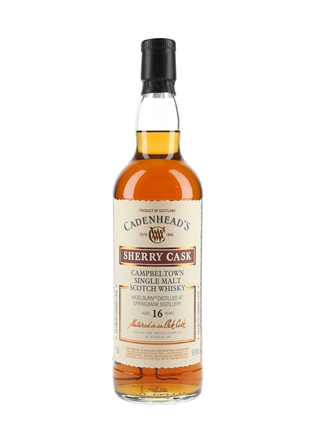 Hazelburn 2005 16 Year Old Sherry Cask Bottled 2021 - Cadenhead's 70cl / 58%