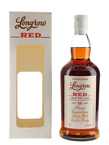 Longrow Red 11 Year Old Fresh Port Casks Bottled 2014 70cl / 51.8%