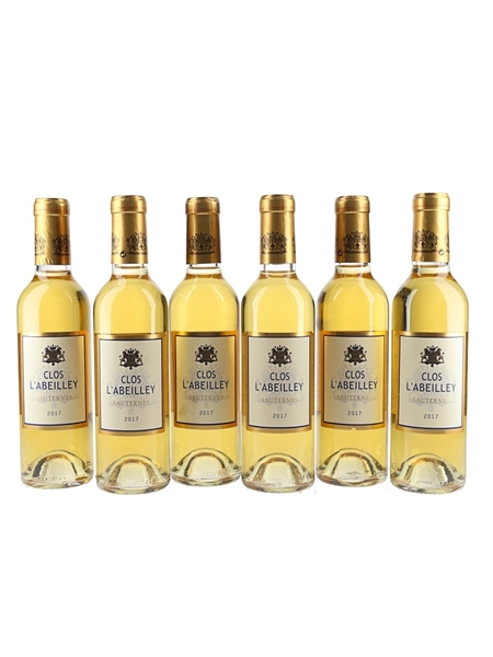 2017 Clos L'Abeilley Sauternes  6 x 37.5 cl / 13.5%