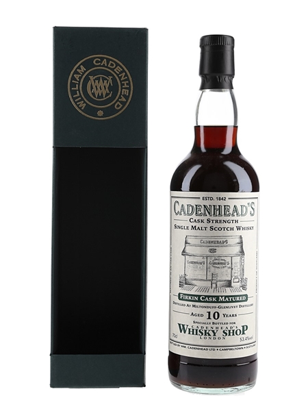 Miltonduff Glenlivet 10 Year Old Firkin Cask Matured Cadenhead's Whisky Shop London 70cl / 53.4%