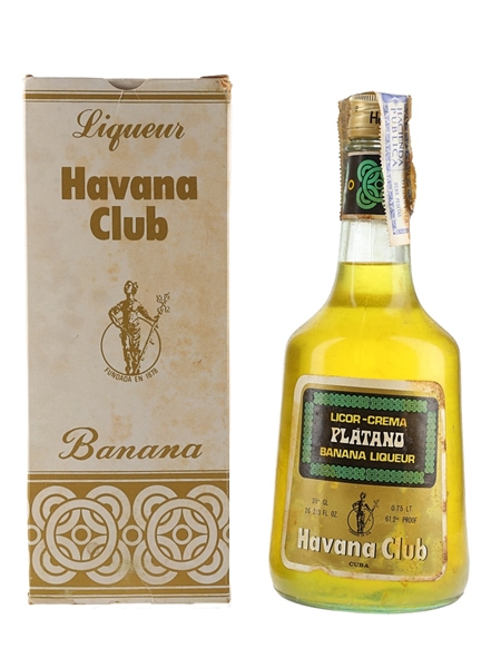 Havana Club Banana Liqueur Bottled 1970s-1980s 75cl / 35%