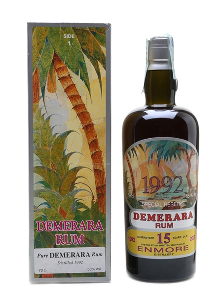 Enmore 1992 Pot Still Demerara Rum 15 Year Old - Silver Seal 70cl / 55%