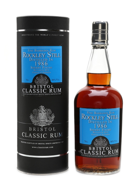 Rockley Still 1986 Fine Barbados Rum Bottled 2012 - Bristol Spirits 70cl / 46%