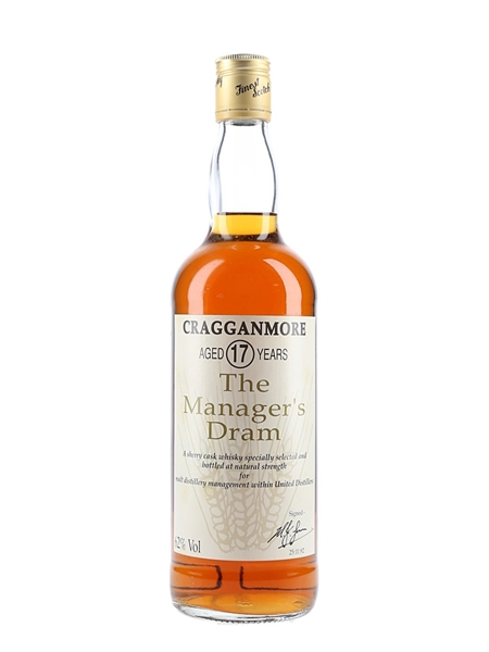 Cragganmore 17 Year Old Bottled 1992 - The Manager's Dram 75cl / 62%