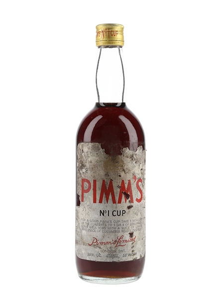 Pimm's No.1 Cup The Original Gin Sling Bottled 1960s-1970s 75.7cl / 31.4%