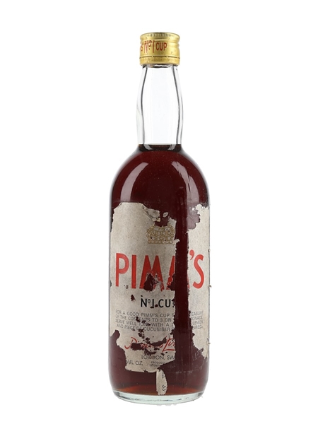 Pimm's No.1 Cup The Original Gin Sling Bottled 1960s-1970s 75.7cl / 31.4%