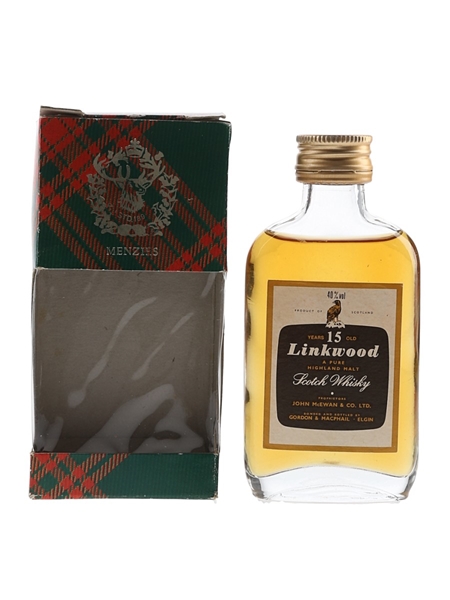 Linkwood 15 Year Old Bottled 1980s - Gordon & MacPhail 5cl / 40%