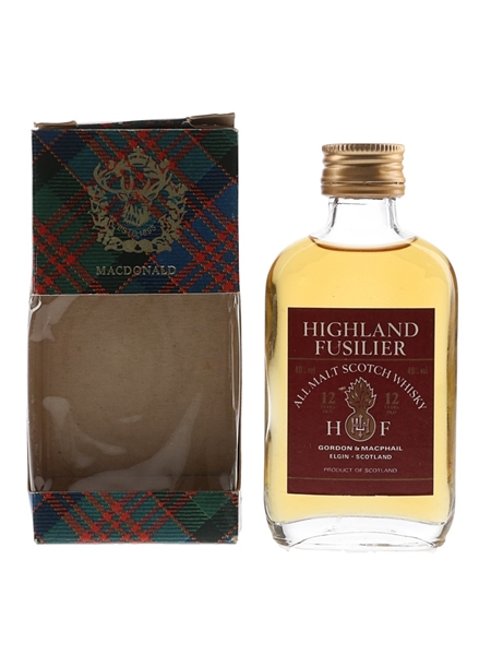 Highland Fusilier 12 Year Old Bottled 1990s - Gordon & MacPhail 5cl / 40%