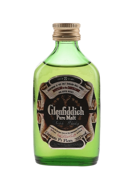 Glenfiddich 8 Year Old Pure Malt Bottled 1970s 4.7cl / 40%