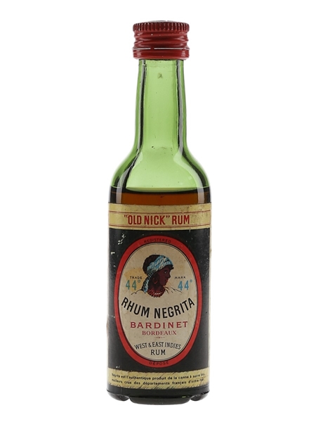 Bardinet Negrita Old Nick Rum Bottled 1960s 5cl / 44%