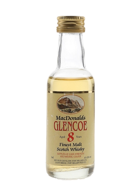 MacDonald's Glencoe 8 Year Old Cask Strength Bottled 1990s 5cl / 53.2%