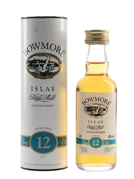 Bowmore 12 Year Old Bottled 1990s 5cl / 43%