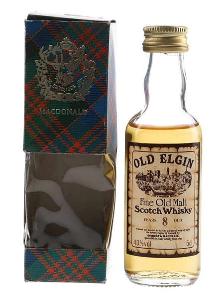 Old Elgin 8 Year Old Bottled 1980s - Gordon & MacPhail 5cl / 40%