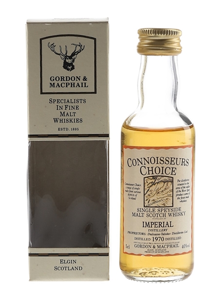 Imperial 1970 Connoisseurs Choice Bottled 1990s - Gordon & MacPhail 5cl / 40%