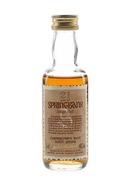 Springbank 21 Year Old Bottled 1990s 5cl / 46%