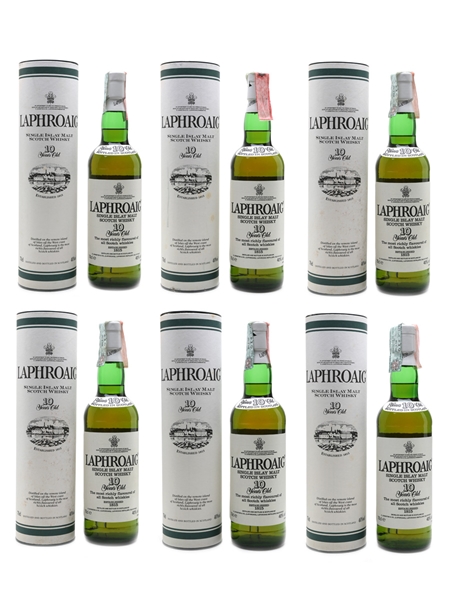 Laphroaig 10 Year Old Bottled 1990s 6 x 70cl / 40%